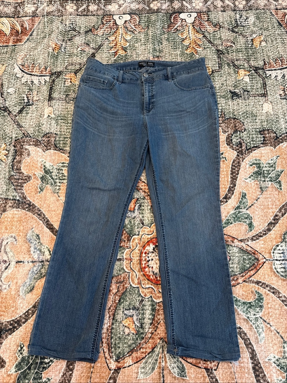 Riders by Lee Straight Leg Mid Rise Blue Jeans  Women's 16m Size
